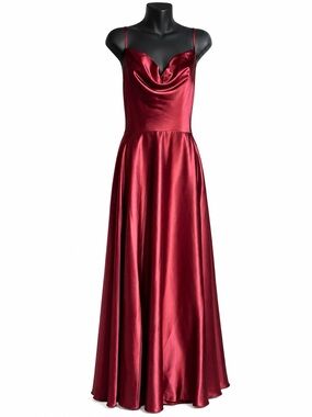 Windsor | Dresses | Maisy Cutout High Slit Satin Formal Dress